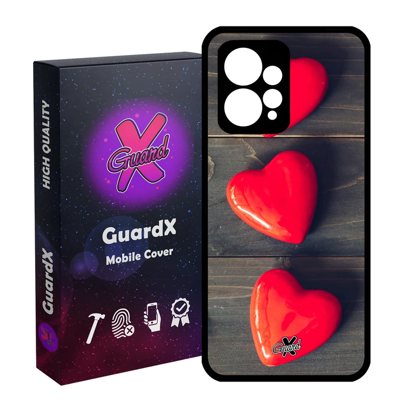 کاور گارد ایکس طرح Love مدل Glass10181 مناسب برای گوشی موبایل شیائومی Redmi Note 12 4G