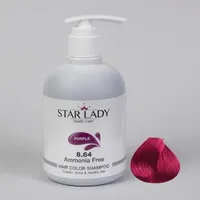 شامپو رنگ مو استارلیدی مدل SHAINY HEALTHY شماره 8.64 حجم 300 میلی لیتر رنگ بنفش ارغوانی