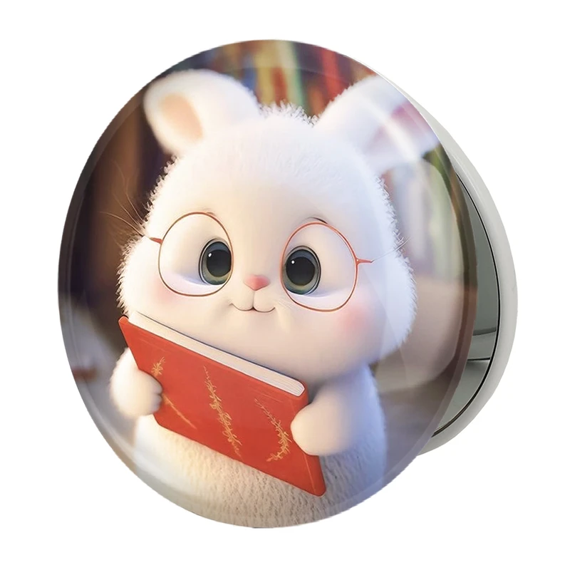 آینه جیبی خندالو طرح خرگوش مدل تاشو کد 26227 