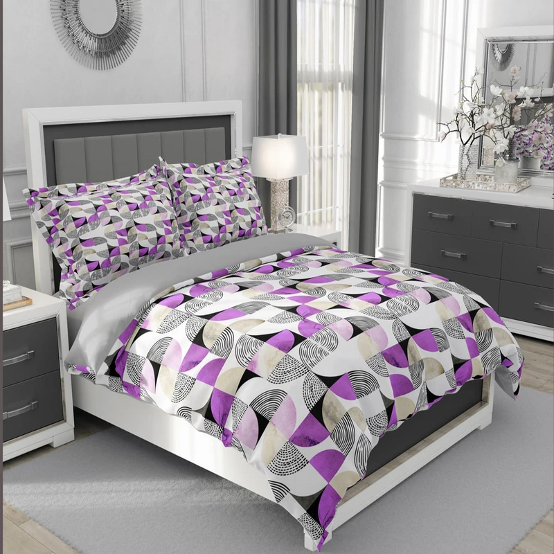 سرویس روتختی طرح ماربل پتینه مدل 4822 تکنفره 5 تکه