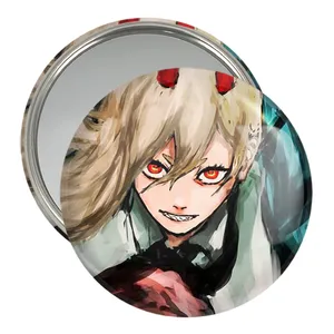 آینه جیبی خندالو مدل پاور انیمه مرد اره ای Chainsaw Man  کد 18005