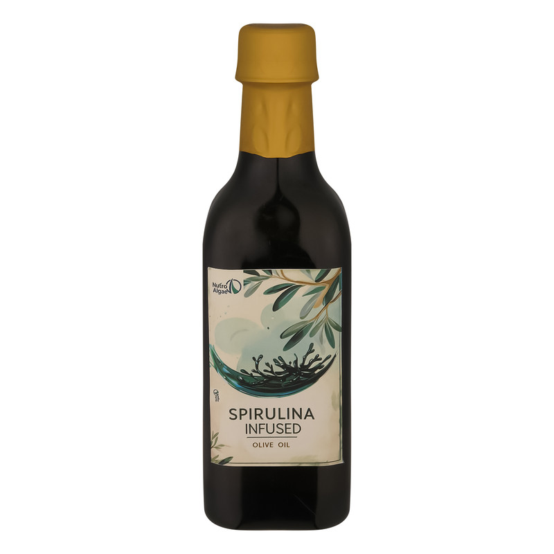 روغن زیتون بودار غنی شده با اسپیرولینا نوتروآلگ - 500گرم