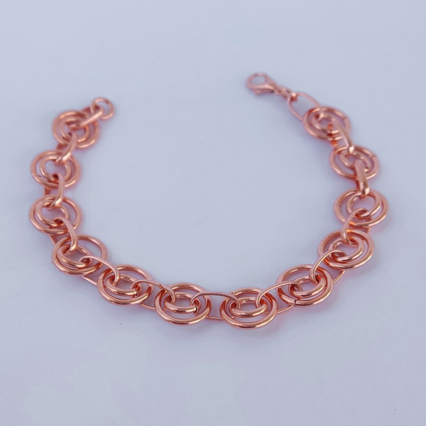 دستبند زنانه مدل دو دایره کد JW450