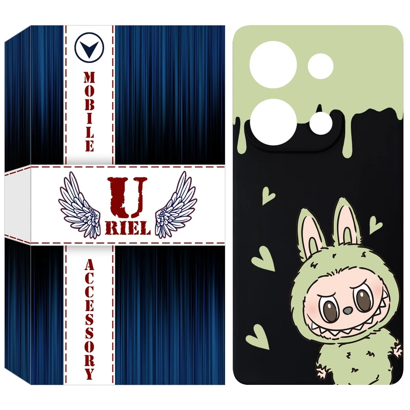 کاور یوریل قاب مدل KSH کد 132 طرح عروسک لبوبو مناسب برای گوشی موبایل شیائومی Redmi Note 14S / Note 13 Pro 4G / Poco M6 Pro 4G