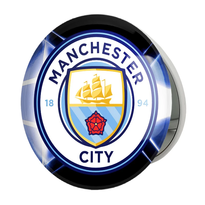 آینه جیبی خندالو طرح باشگاه منچستر سیتی مدل تاشو کد 26795 