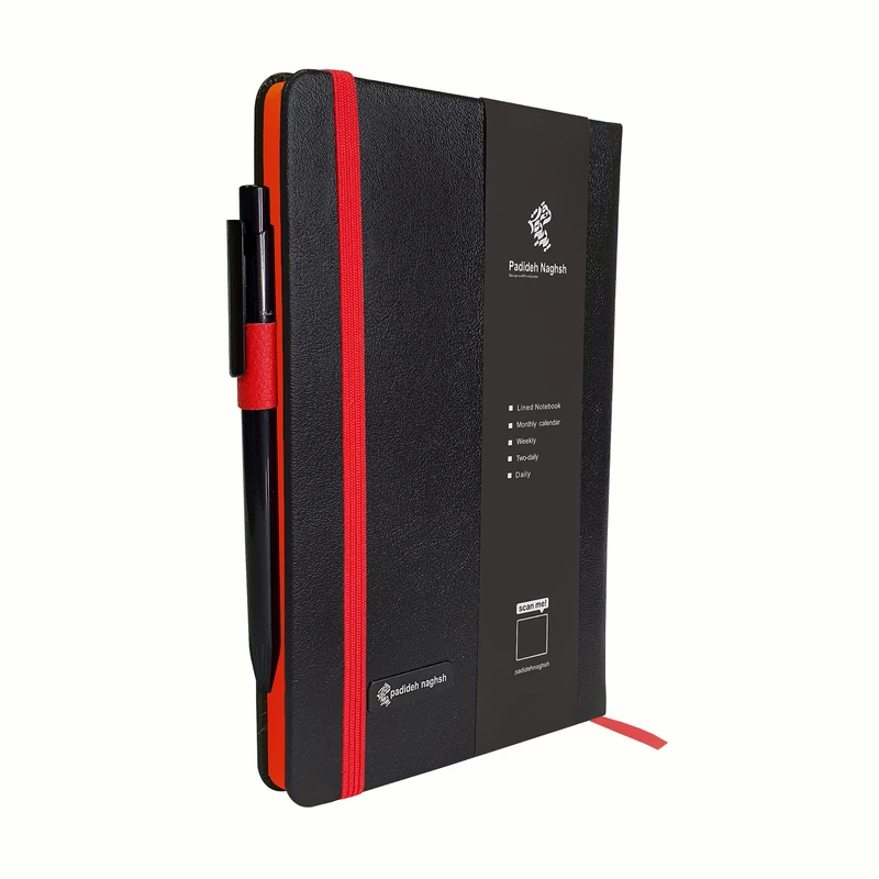 دفتر یادداشت پدیده نقش مدل رنگی کد 02 به همراه خودکار