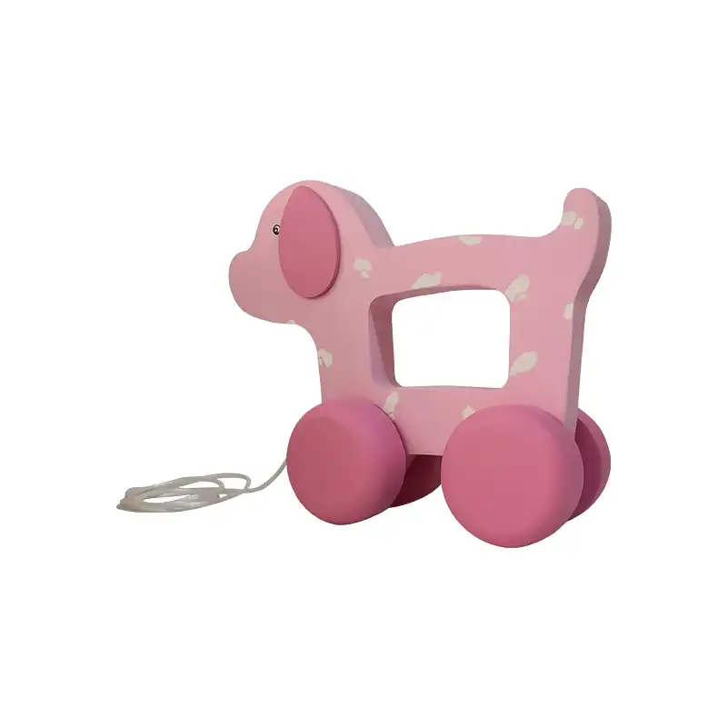 اسباب بازی چوبی مدل سگ ماشینی MKids48-3G