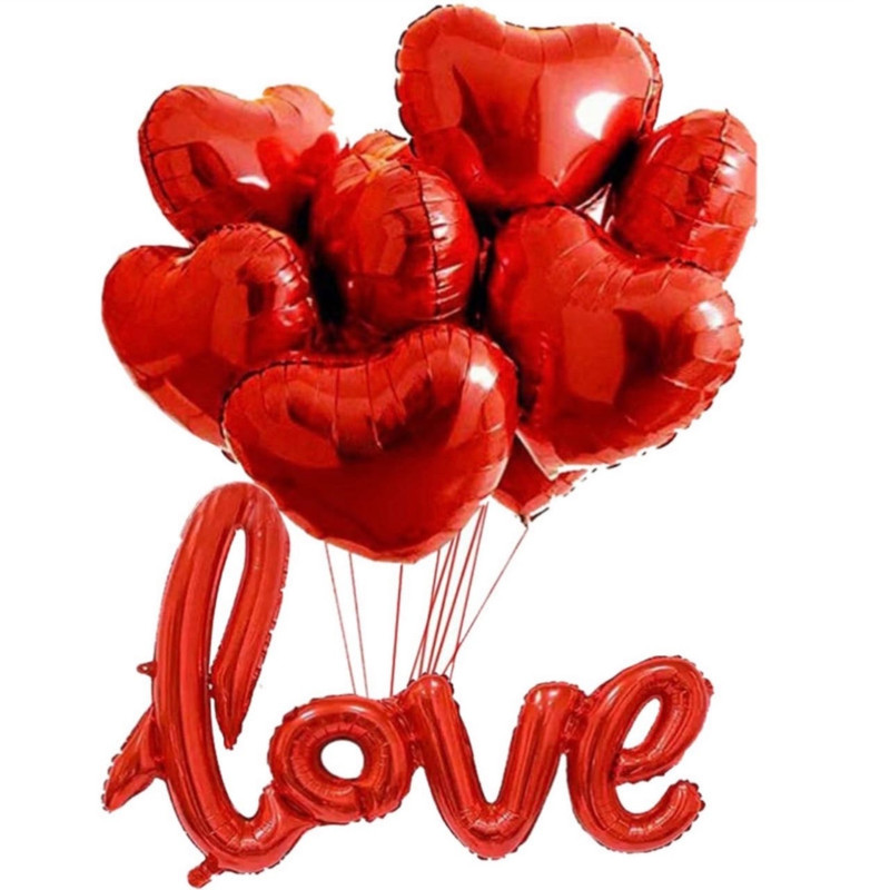 بادکنک پارتی لند تهران مدل LOVE مجموعه هشت عددی