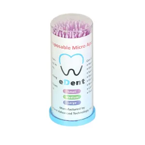 قلم میکروبراش ناخن و مژه ایدنت مدل 01 بسته 100 عددی