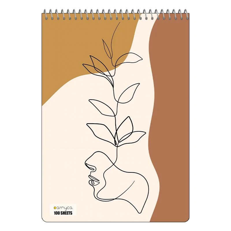 دفتر شطرنجی 100 برگ کارنیکا طرح مینیمال Minimal کد 69262