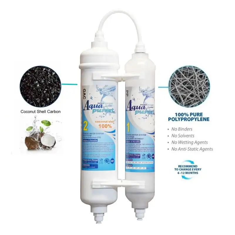 فیلتر تصفیه کننده آب آکوا پیورست شریعتی مدل گیاهی X 200 NEW مجموعه 2 عددی