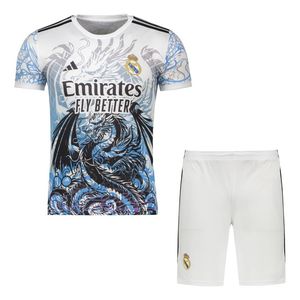 ست تی‌شرت و شلوارک ورزشی پسرانه مدل دراگون طرح رئال مادرید se
