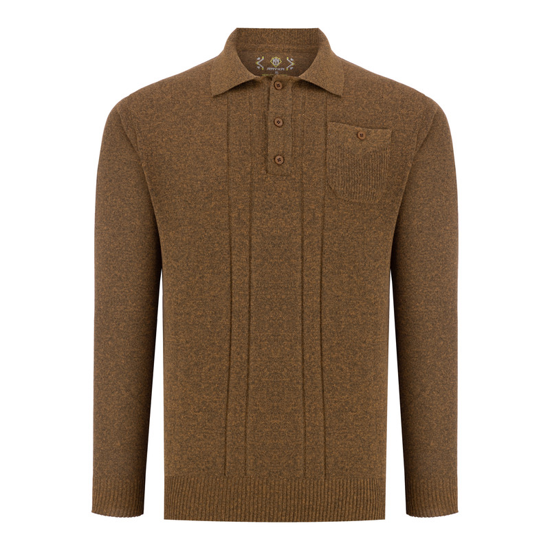 پلیور یقه برگردان مردانه رایکا مدل ND1 کد KDL1