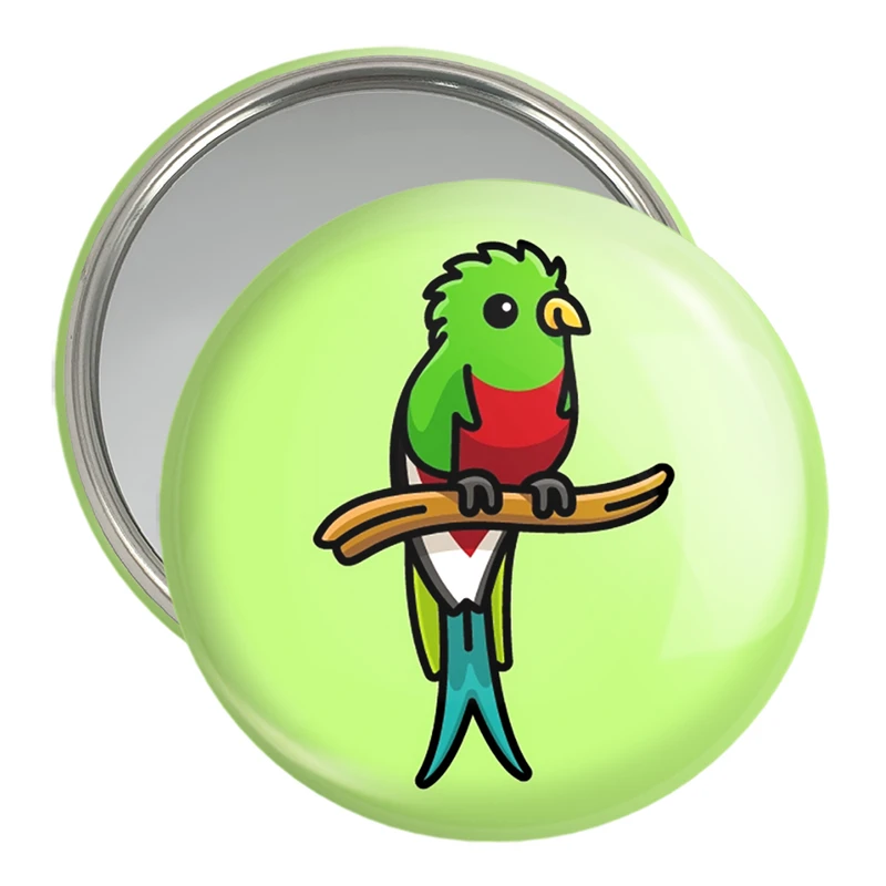 آینه جیبی خندالو مدل حیوانات بامزه طوطی کد 28214