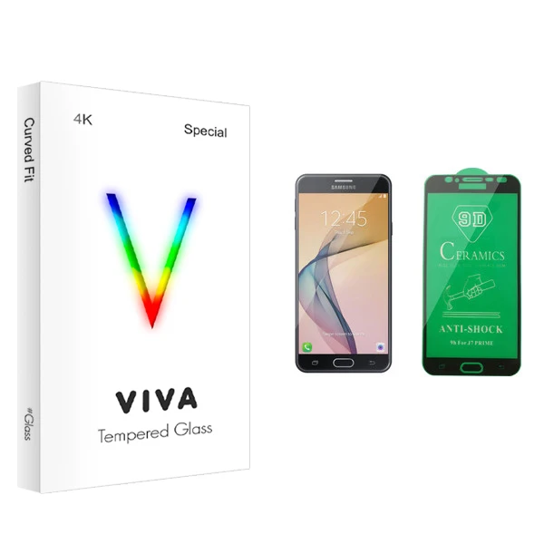 محافظ صفحه نمایش سرامیکی ویوا مدل 4K مناسب برای گوشی موبایل سامسونگ Galaxy J7 Prime