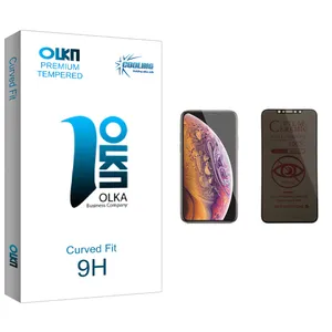 Cooling Olka glass Privacy Screen Protector For Apple اپل iPhone XS Max