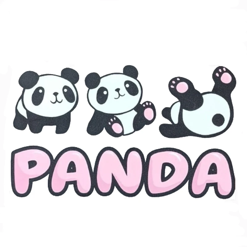 استیکر پارچه و لباس مدل Panda