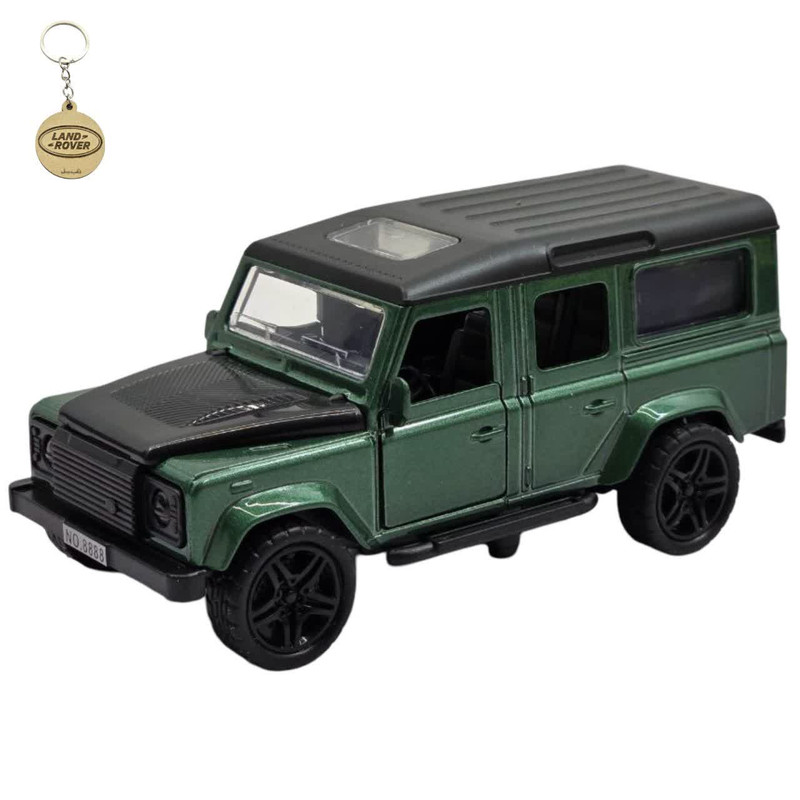 ماکت ماشین ناب سل مدل لندروور فلزی موزیکال چراغدار Land Rover به همراه جاسوییچی 