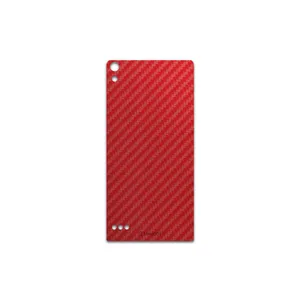 MAHOOT Red-Fiber Cover Sticker for Huawei Ascend P6