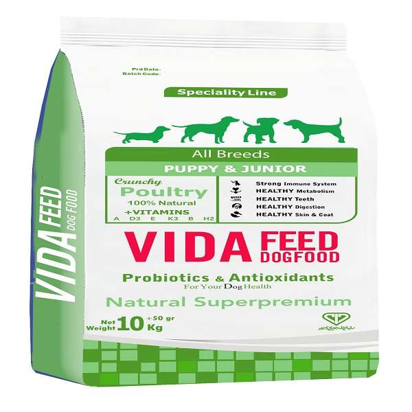 غذای خشک سگ ویدافید مدل مرغ و سبزیجات وزن 10 کیلوگرم