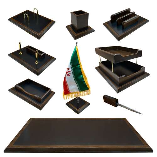 ست لوازم اداری رومیزی مدل VBN100 مجموعه 9 عددی