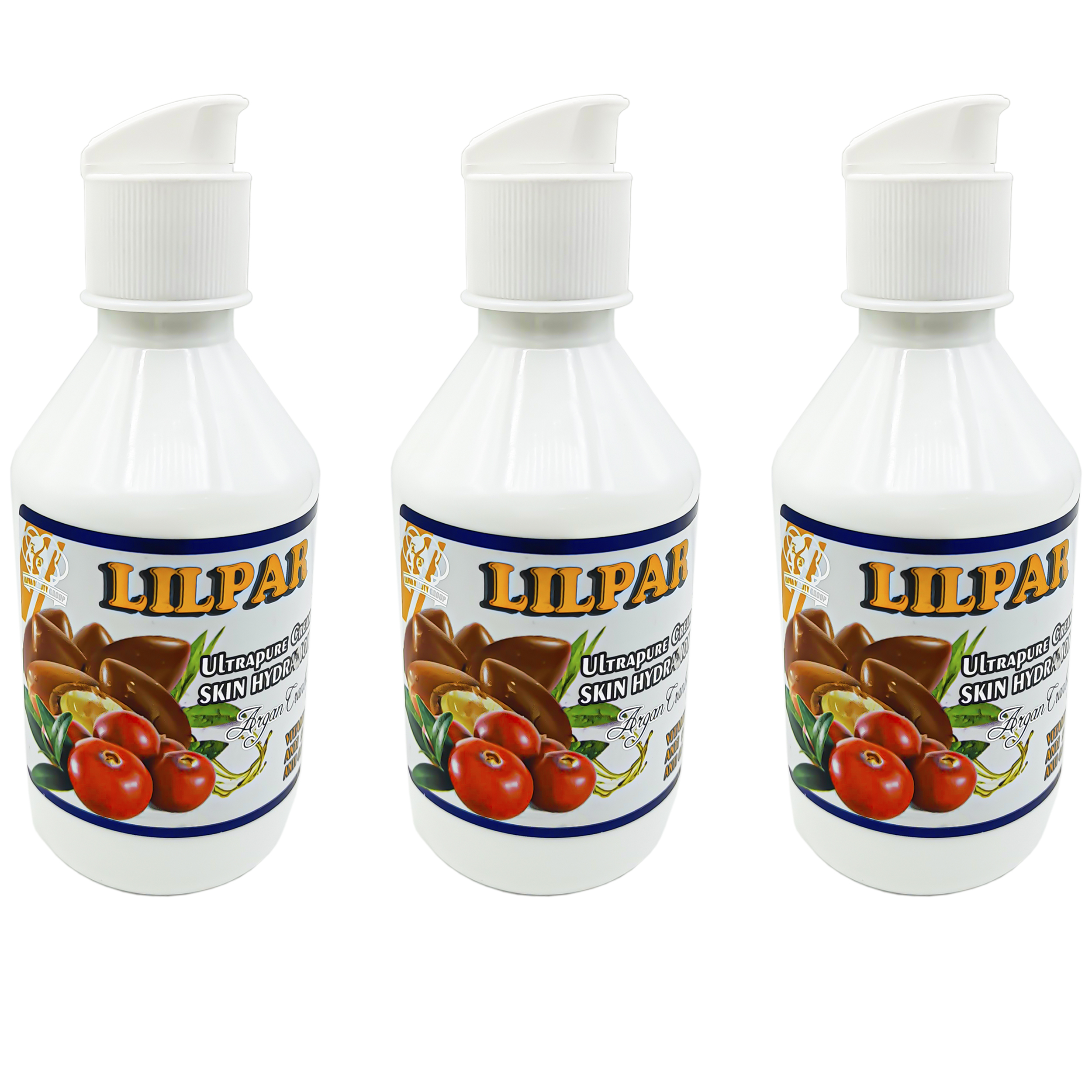 کرم آبرسان لیلپار مدل Argan & Cranberry حجم 300 میلی لیتر مجموعه 3 عددی