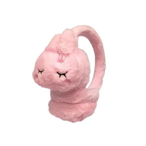 گوش گیر زمستانی دخترانه مدل هدفونی طرح خرگوش کد S100