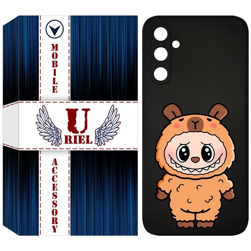 کاور یوریل قاب مدل KSH کد 110 طرح عروسک لبوبو مناسب برای گوشی موبایل سامسونگ Galaxy A34