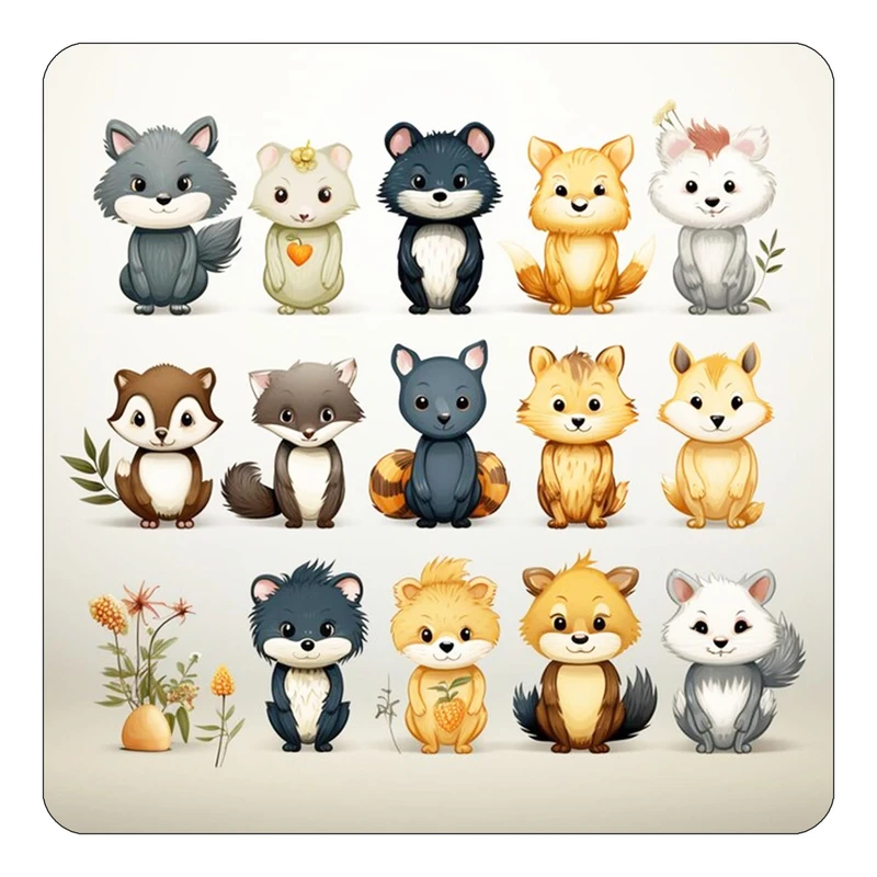 مگنت کاکتی طرح حیوانات کارتونی مدل mp28829