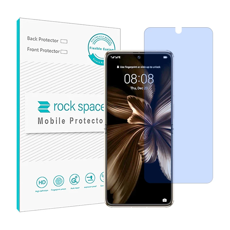 محافظ صفحه نمایش ضد اشعه آبی راک اسپیس مدل HyBLU مناسب برای گوشی موبایل هوآوی P50 Pocket