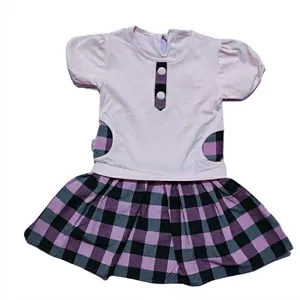 پیراهن دخترانه مدل چهارخونه