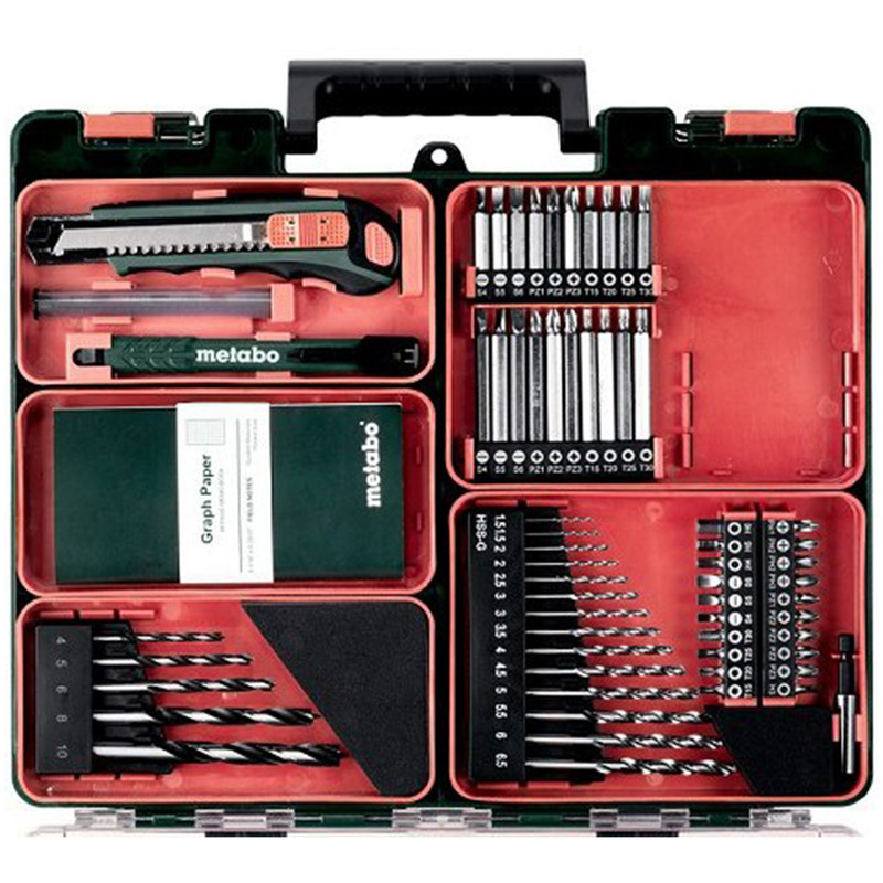 دریل چکشی متابو مدل powermaxx bs مجموعه 73 عددی