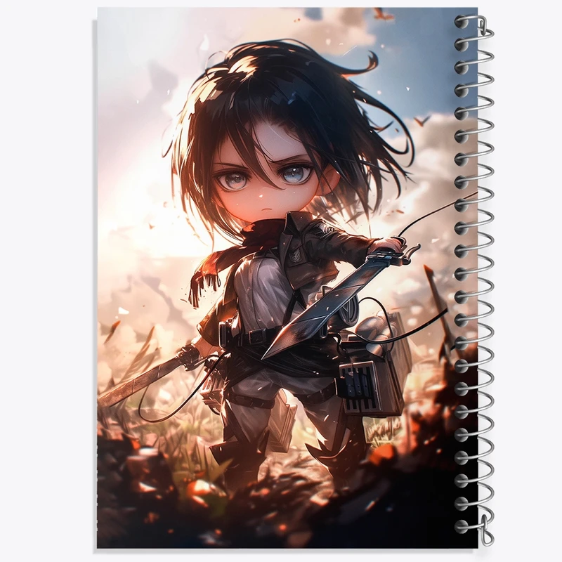 دفتر لیست خرید 50 برگ خندالو طرح انیمه اتک آن تایتان کد F2851