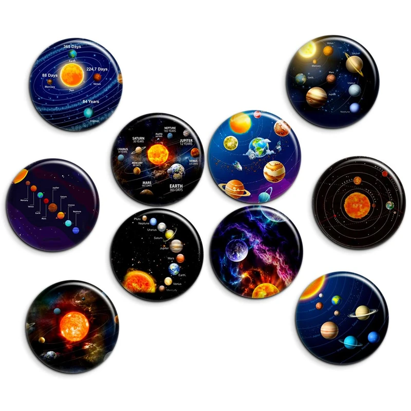 پیکسل پرمانه طرح منظومه شمسی کد pmg.7549 مجموعه 10 عددی