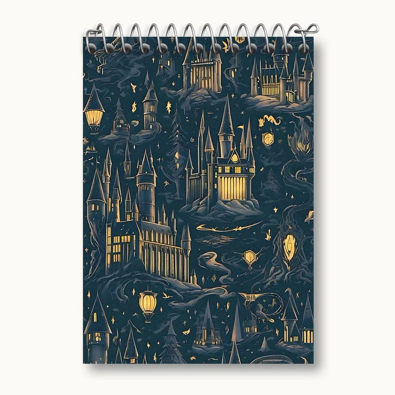دفتر یادداشت 50 برگ خندالو طرح هری پاتر (Harry Potter) کد N5010