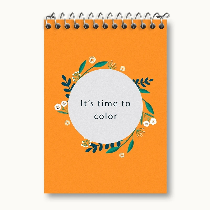 دفتر یادداشت 50 برگ خندالو مدل It Is Time To Color کد N163