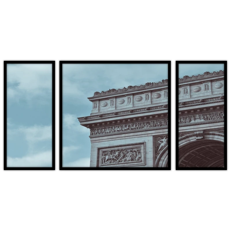 تابلو بکلیت طرح بنای تاریخی  بنا وساختمان مدل B-bu3548 مجموعه 3 عددی