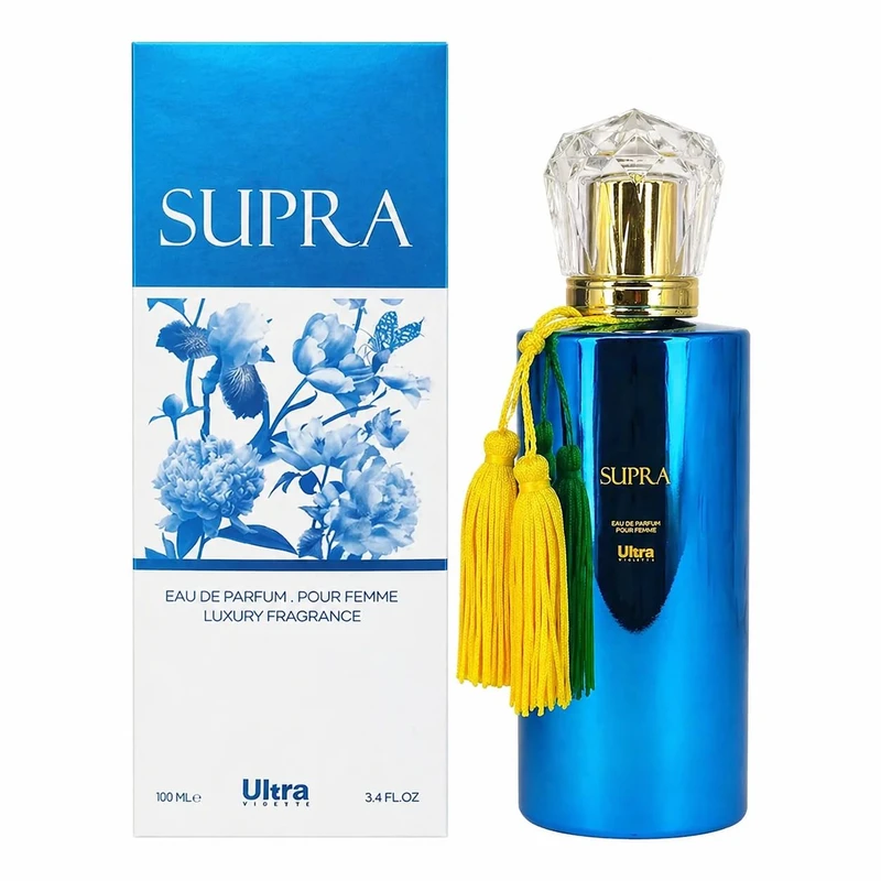 ادوپرفیوم زنانه اولترا ویرچوآل مدل supra moon paris با رایحه معتدل حجم 100 میلی‌لیتر