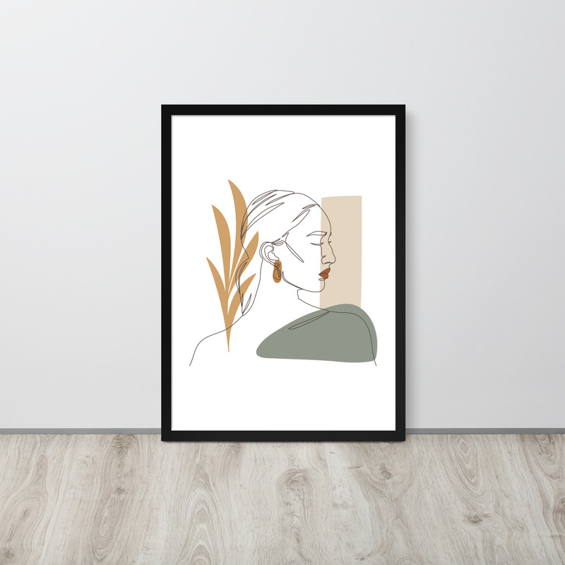 تابلو مدل دکوراتیو مینیمال طرح دختر کد 2706 تابلو مدل دکوراتیو مینیمال طرح دختر کد 2706