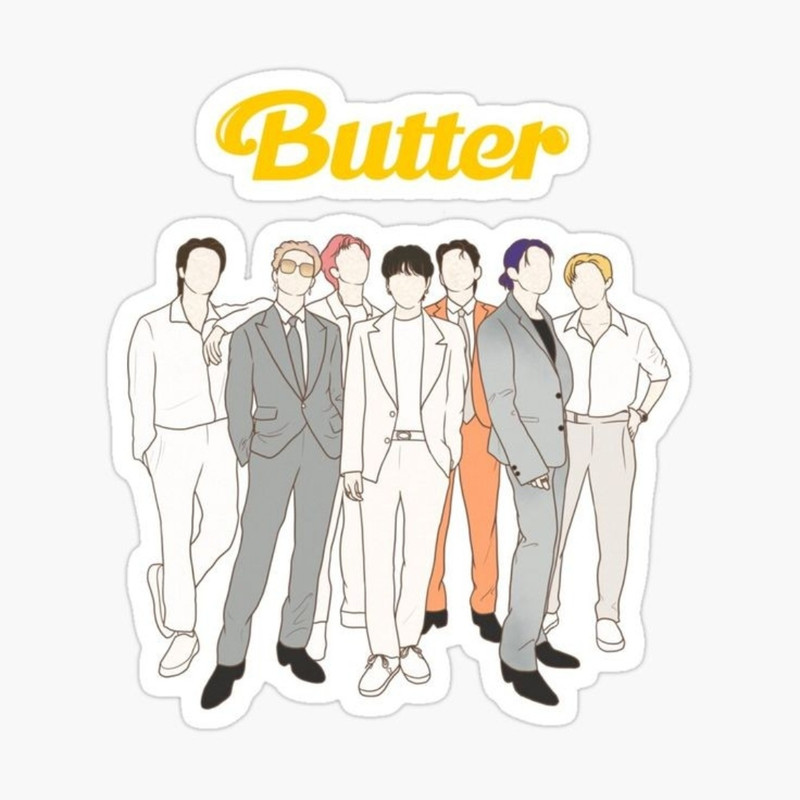 استیکر لپ تاپ طرح BTS کد 30