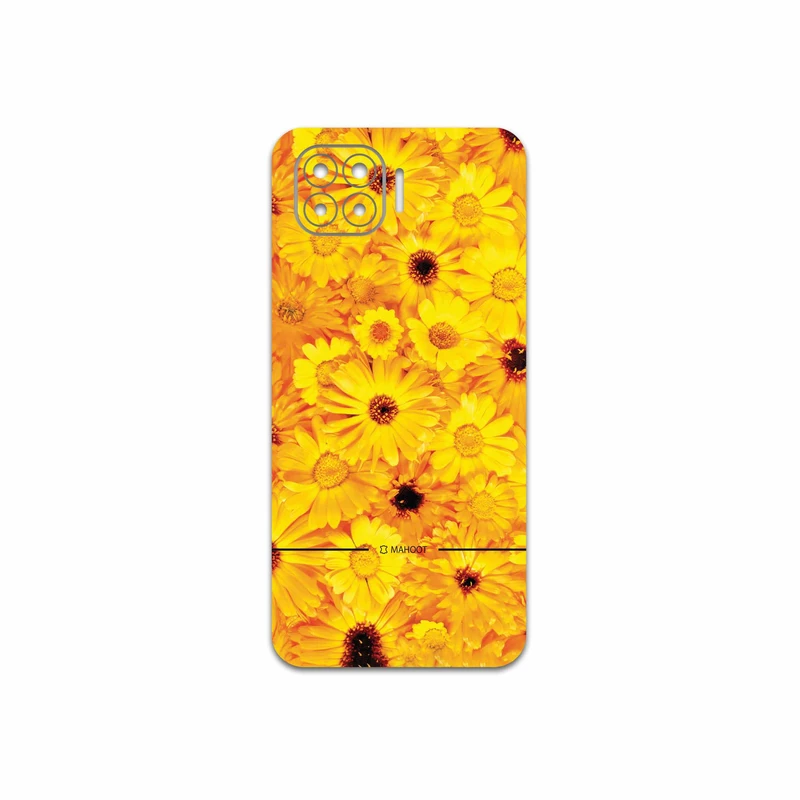 برچسب پوششی ماهوت مدل Yellow-Flower مناسب برای گوشی موبایل اپو A93