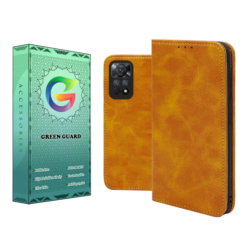 کیف کلاسوری گرین گارد طرح چرمی مدل Bitta مناسب برای گوشی موبایل شیائومی Redmi Note 11 Pro / Note 12 Pro 4G