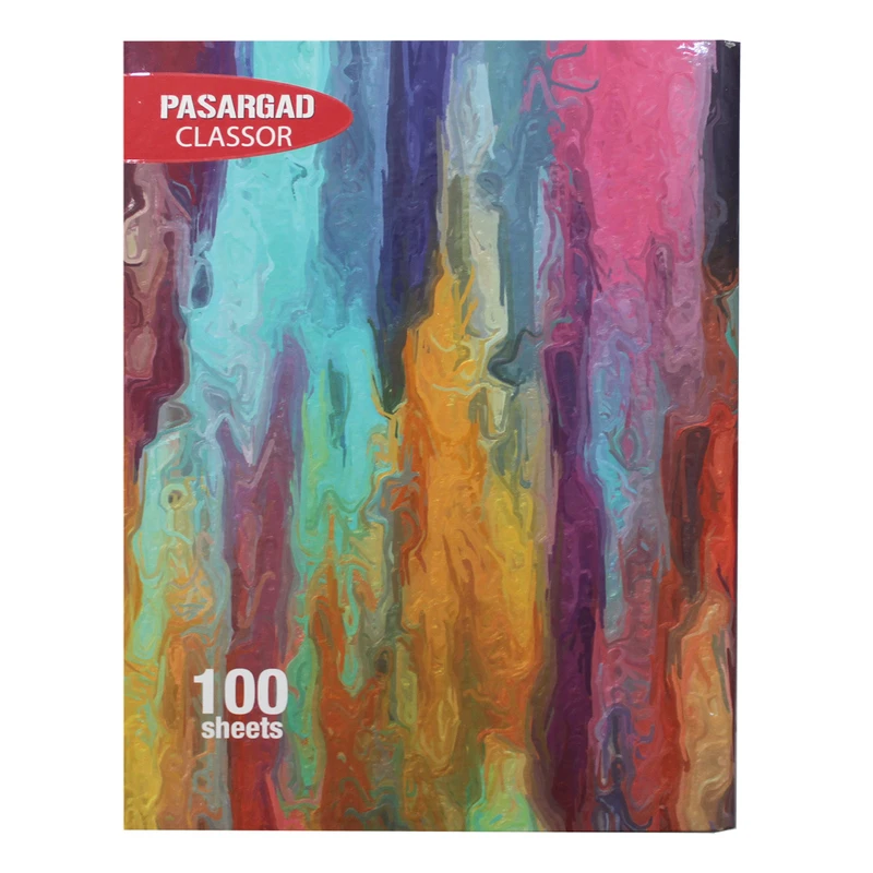 دفتر کلاسوری 100 برگ پاسارگاد طرح آبرنگ کد 301