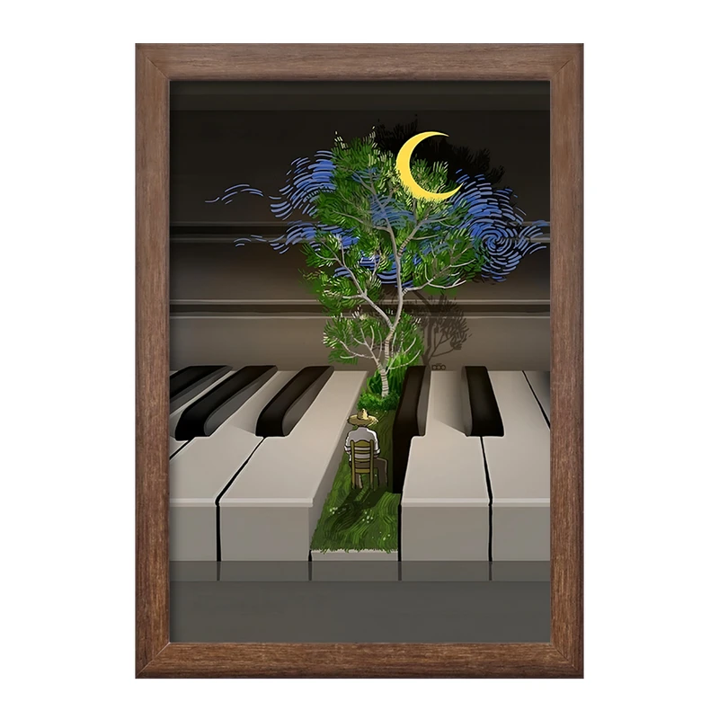 تابلو خندالو طرح ونسان ونگوگ کد F8812