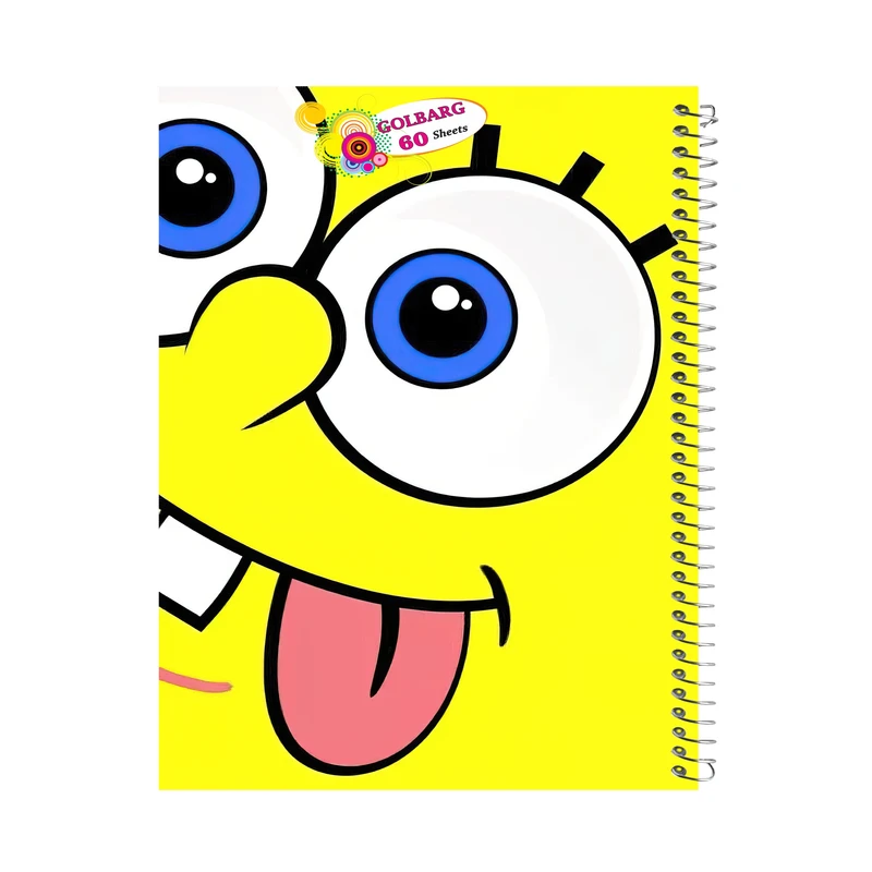 دفتر نقاشی 60 برگ گلبرگ طرح باب اسفنجی کد 201