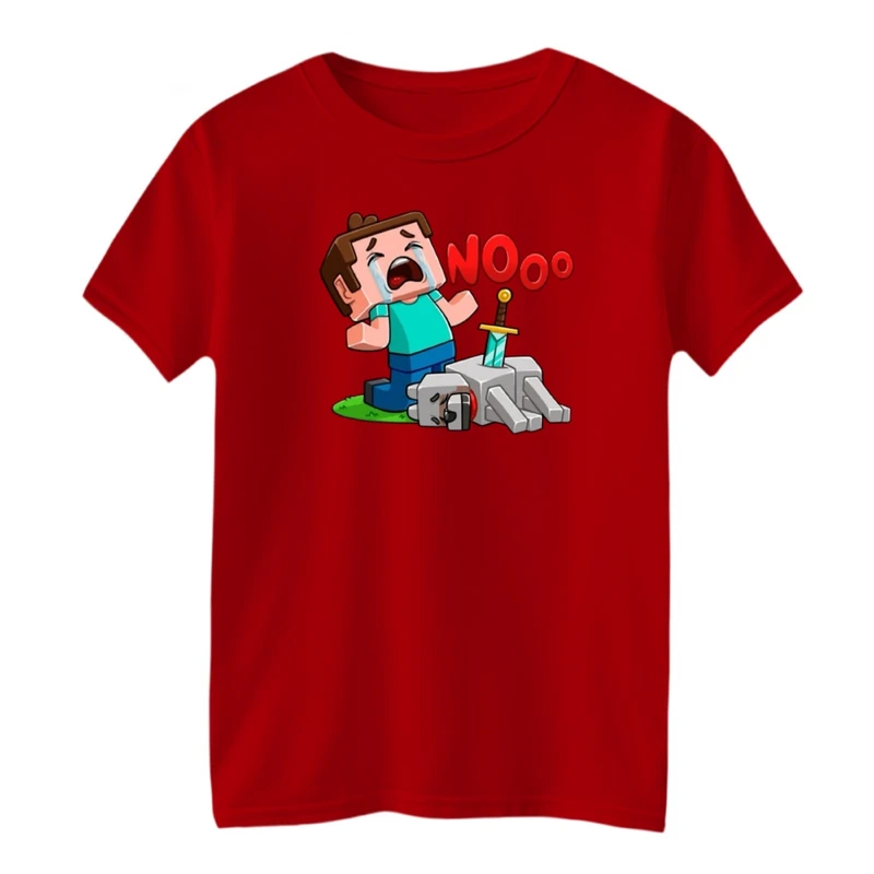 تی شرت آستین کوتاه بچگانه مدل ماینکرفت کد07