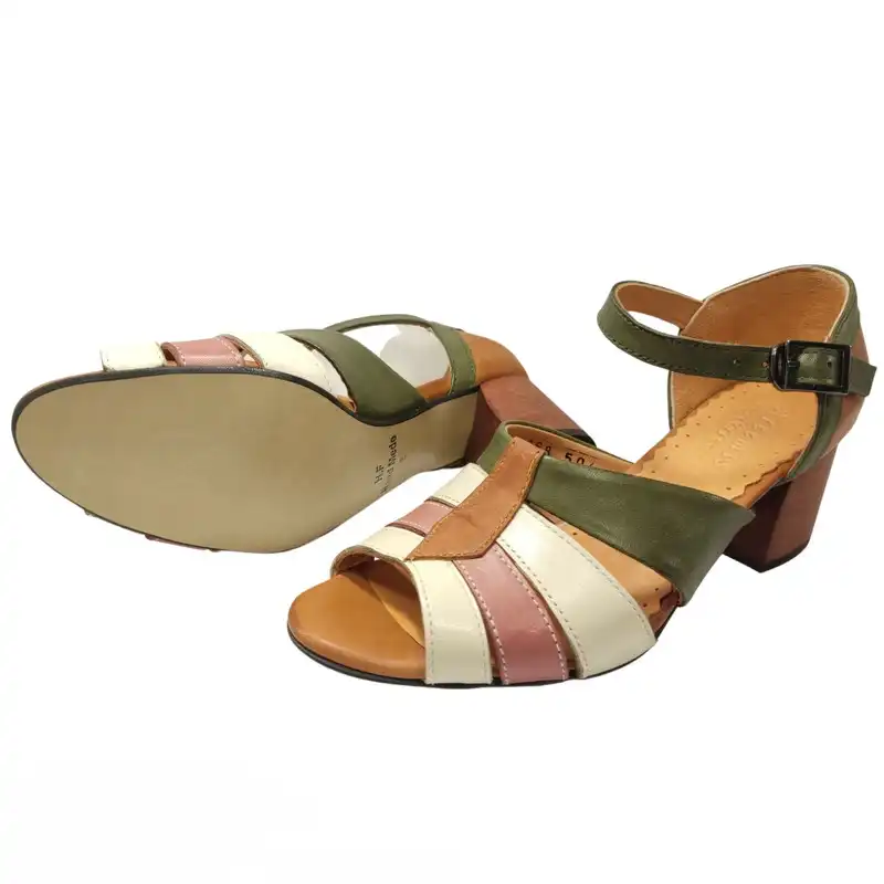 صندل زنانه مدل چرم طبیعی کد 598.1