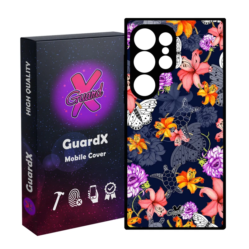 کاور گارد ایکس طرح گل مدل 10207 مناسب برای گوشی موبایل سامسونگ Galaxy S25 Ultra