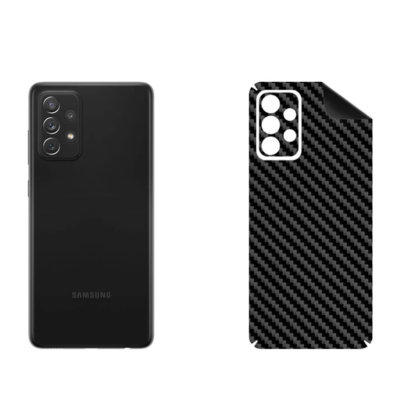 برچسب پوششی بستور مدل BT-Fiber طرح فیبر کربن مناسب برای گوشی موبایل سامسونگ Galaxy A72