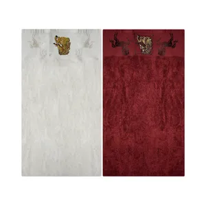 حوله آشپزخانه پاپیلا مدل P-00933 سایز 30x50 سانتی متر مجموعه 2 عددی